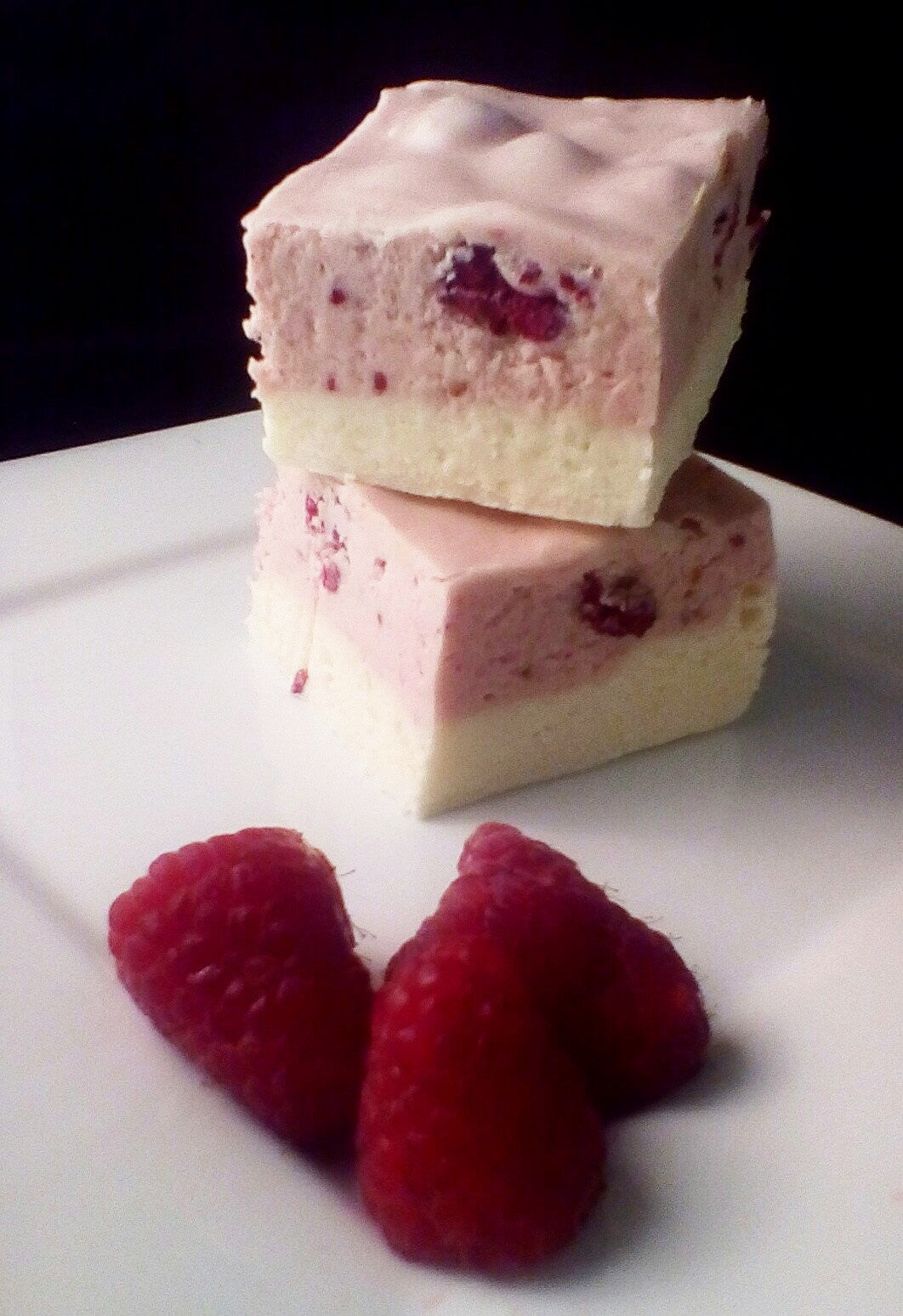 Raspberry Cheesecake Fudge