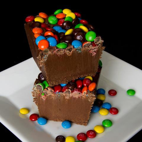 Chocolate Fudge with Candied Chocolate toppings