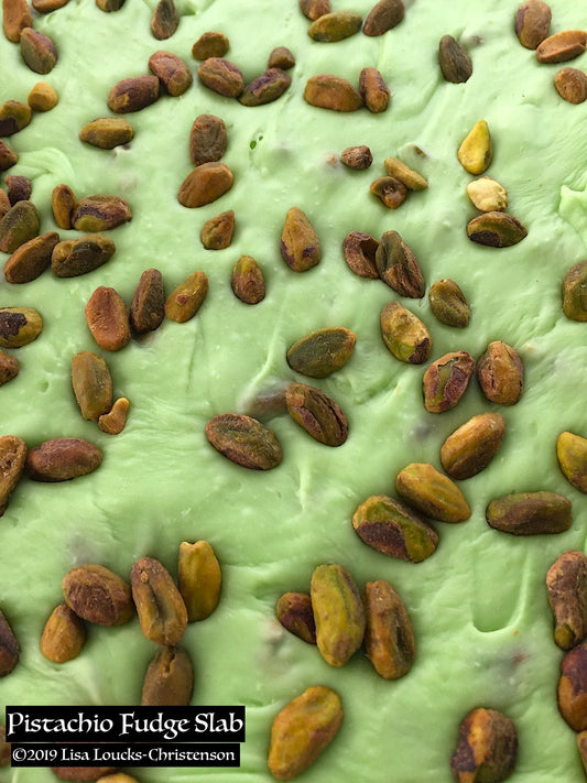 Pistachio Fudge Slab